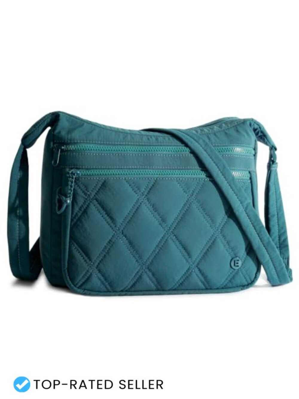 Nylon Quilted Crossbody Bag Women Water-Resistant Travel Purse
